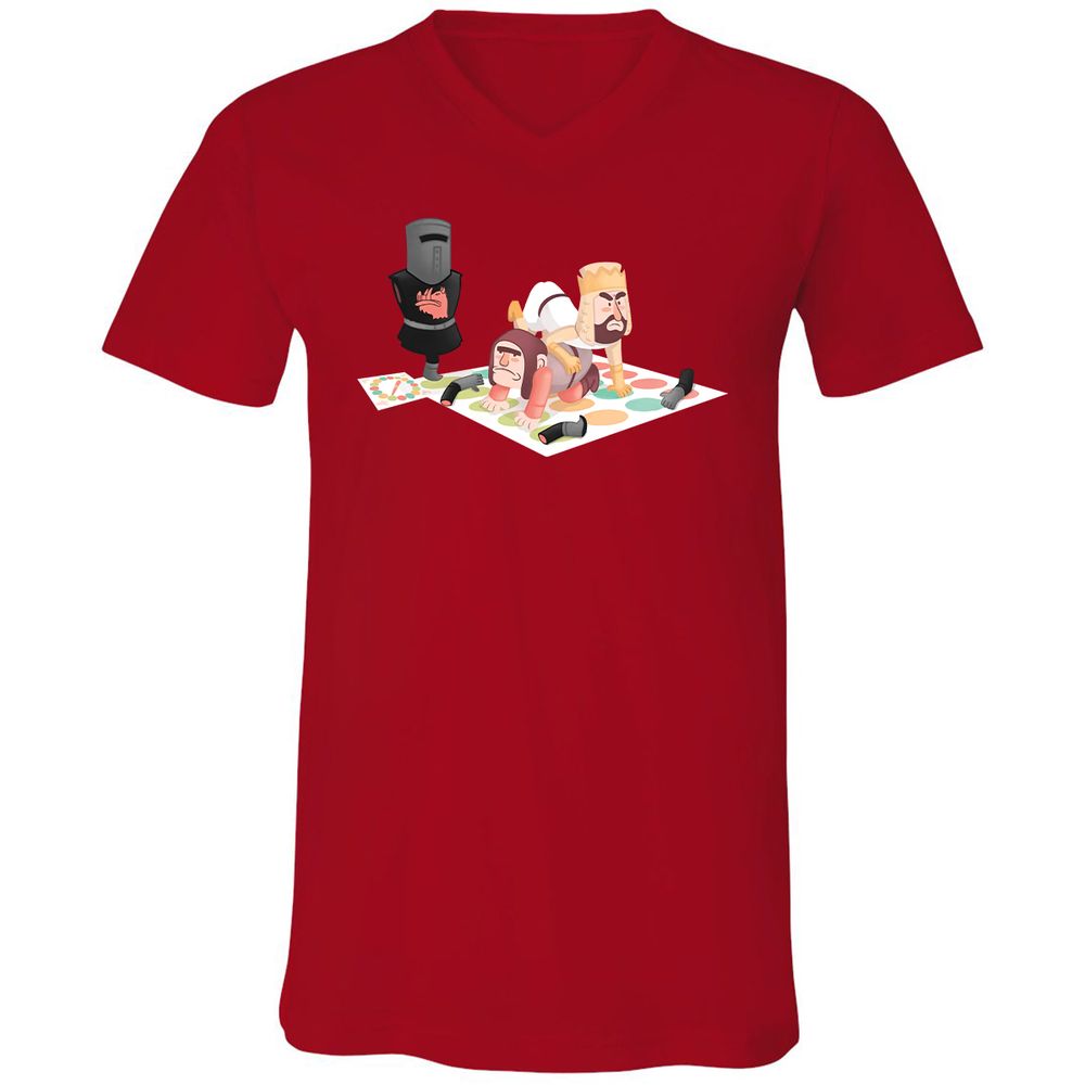 Unisex V-Neck T-Shirt - 262UKWCJ - Red - 3