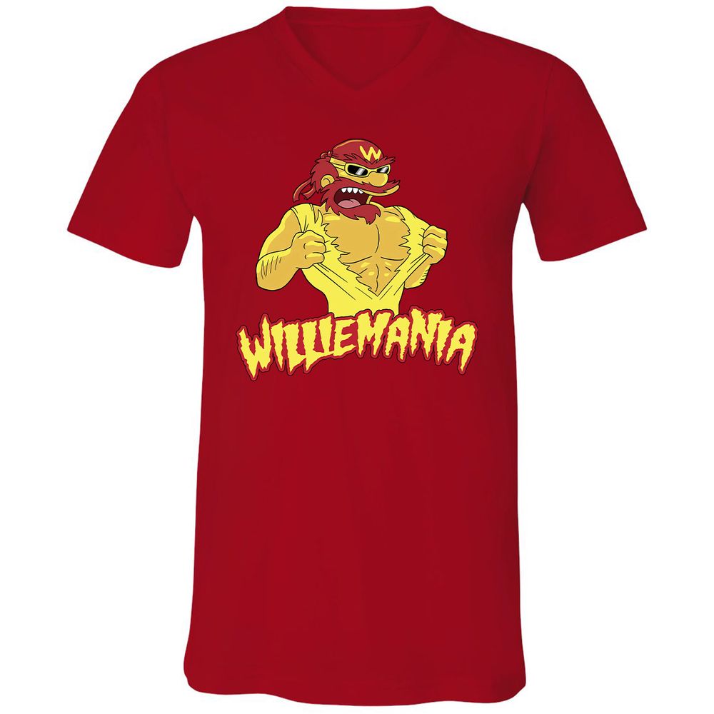 Unisex V-Neck T-Shirt - LH3NPBBJ - Red - 3