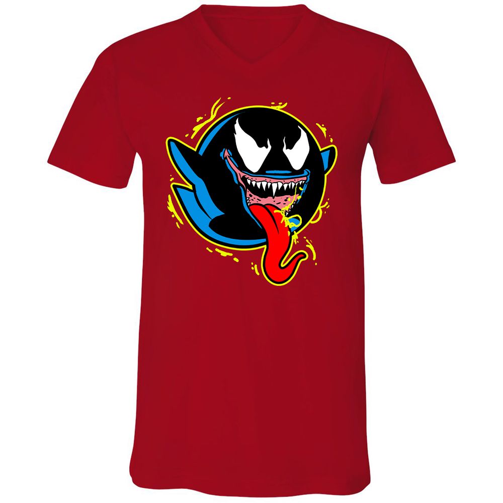 Unisex V-Neck T-Shirt - PJPCYZ2X - Red - 3