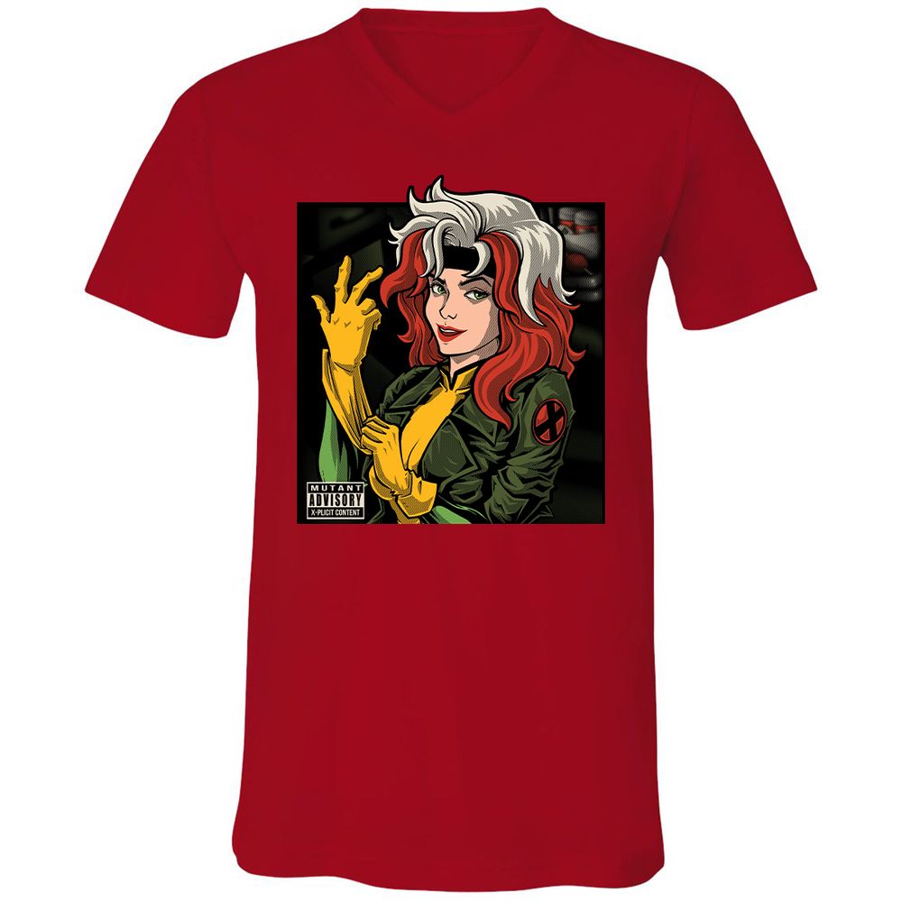 Unisex V-Neck T-Shirt - P4982FDN - Red - 3