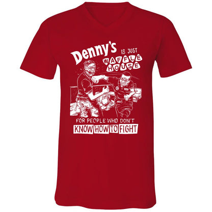 Unisex V-Neck T-Shirt - 5ZSNV8SE - Red - 3