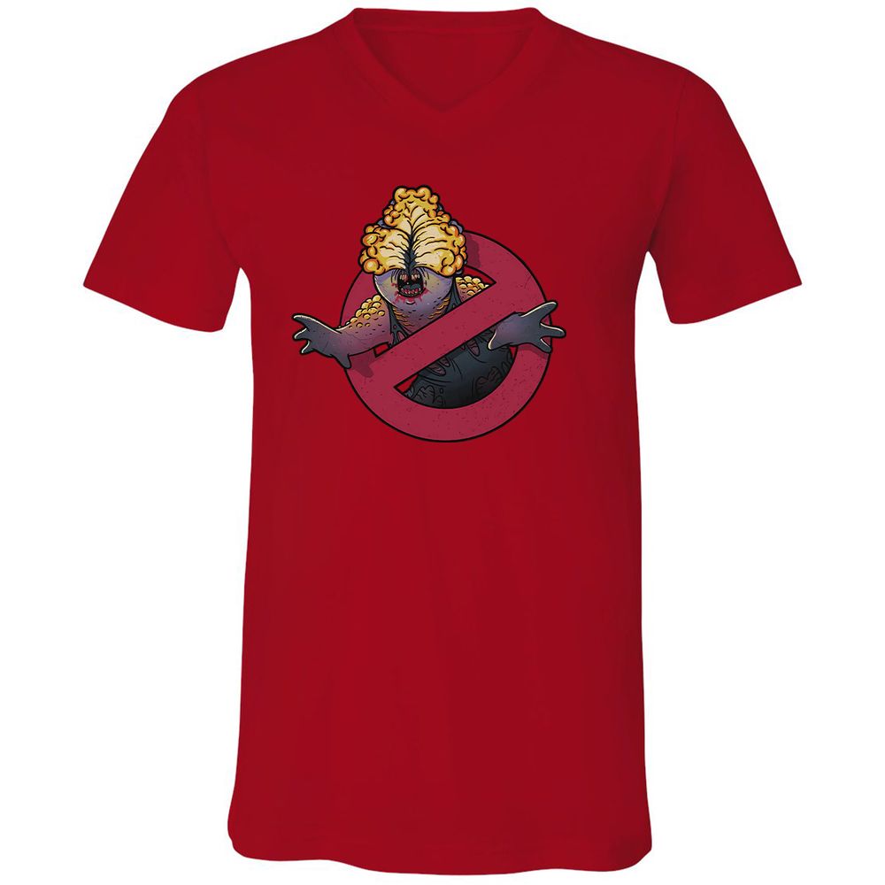 Unisex V-Neck T-Shirt - YRMTJ6NB - Red - 3