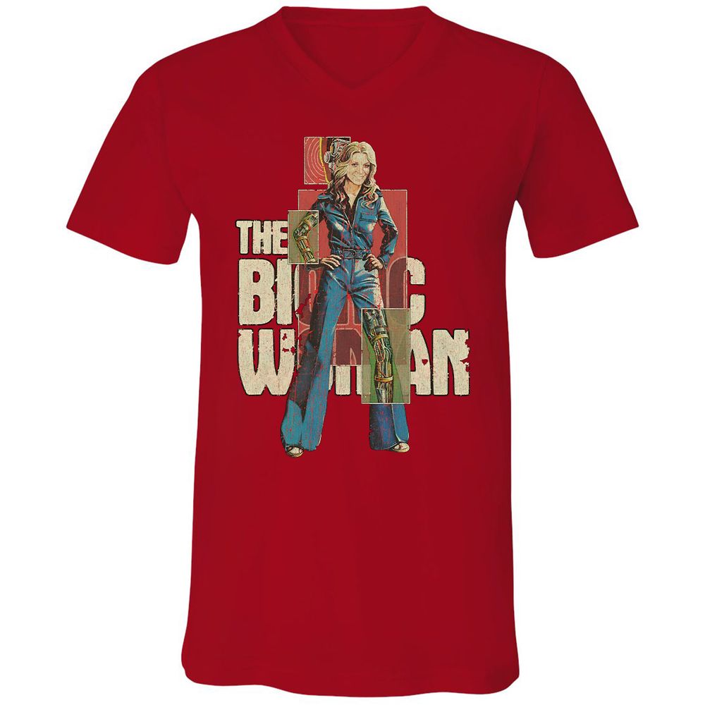 Unisex V-Neck T-Shirt - WUNFJP63 - Red - 3