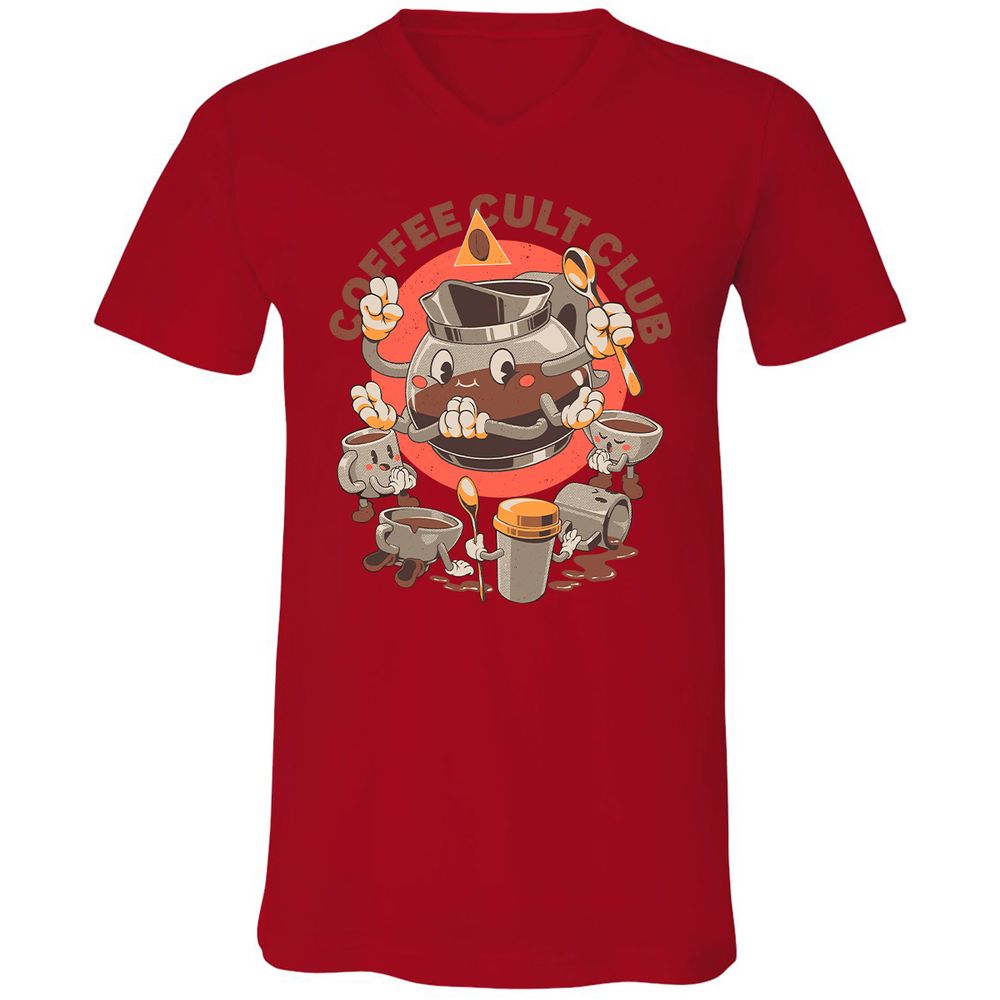 Unisex V-Neck T-Shirt - SFE62U3T - Red - 3