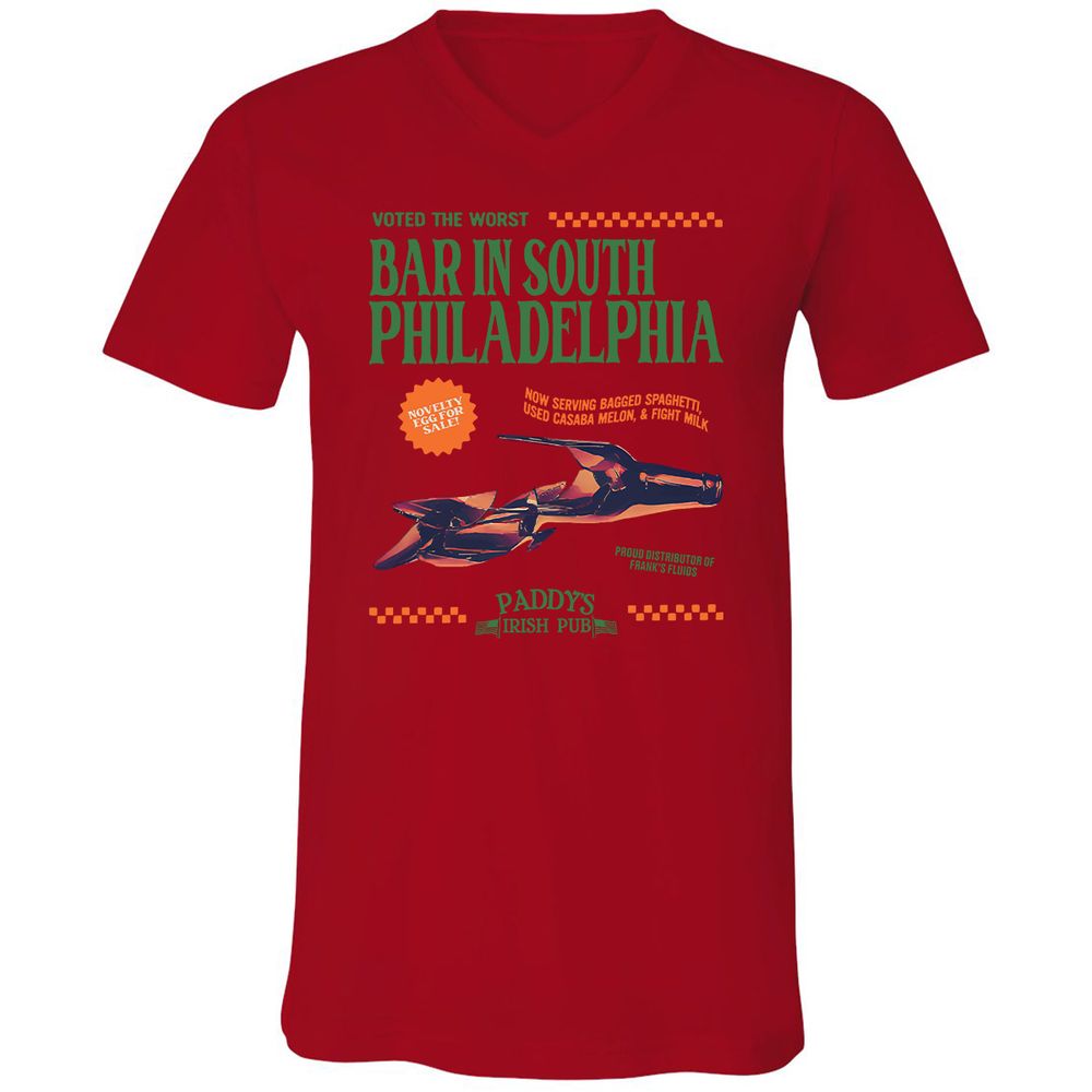 Unisex V-Neck T-Shirt - VDDTA4A1 - Red - 3