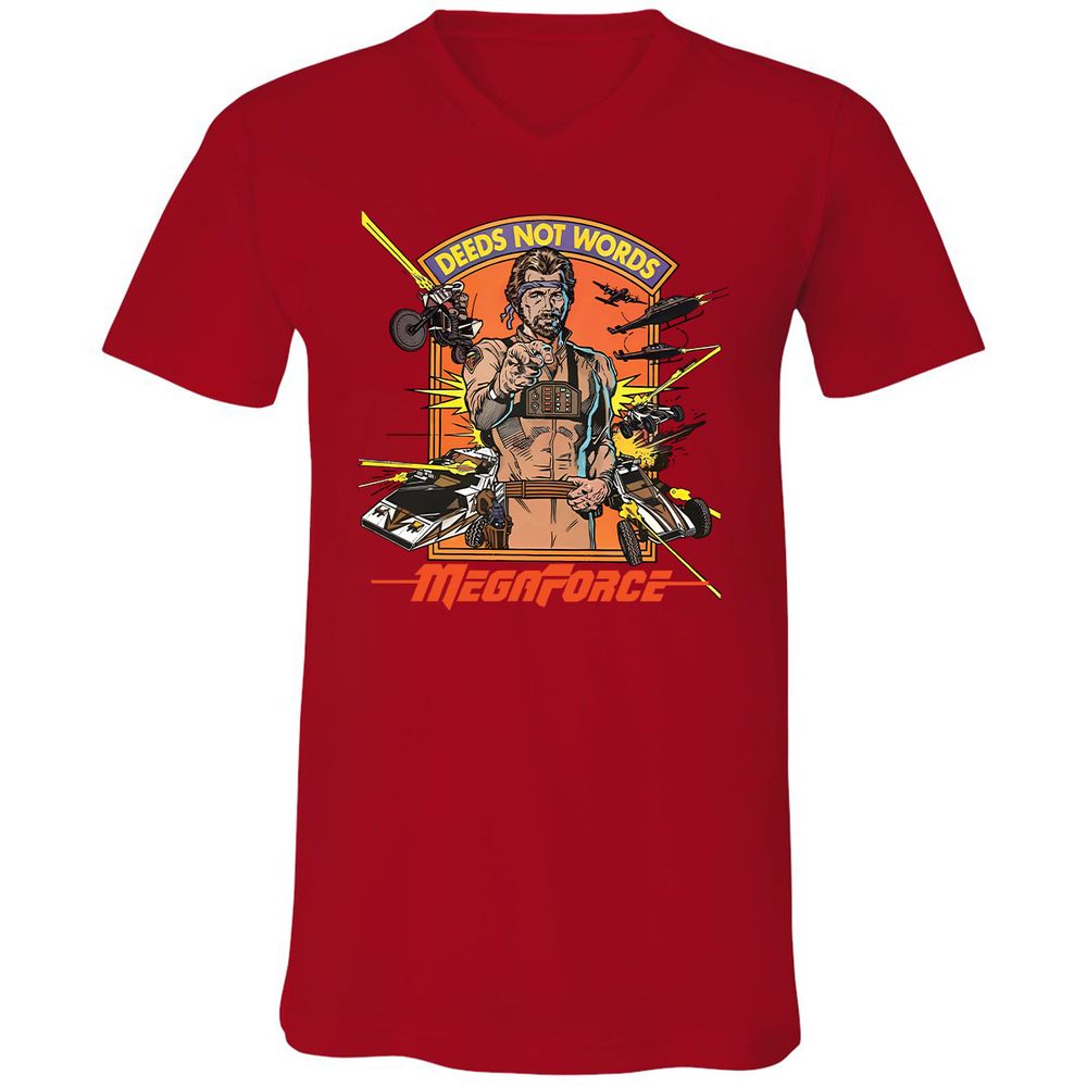 Unisex V-Neck T-Shirt - 5SYHEMW9 - Red - 3