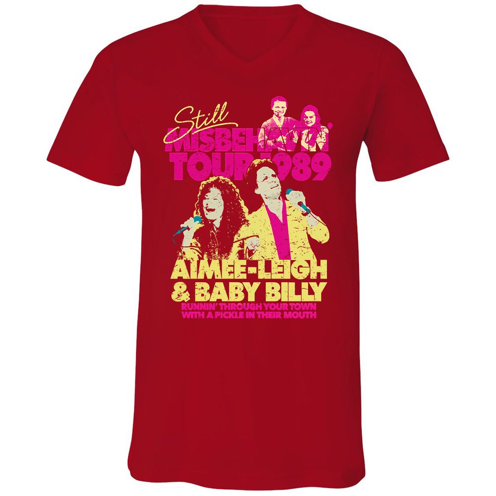 Unisex V-Neck T-Shirt - S1R1LEF7 - Red - 3