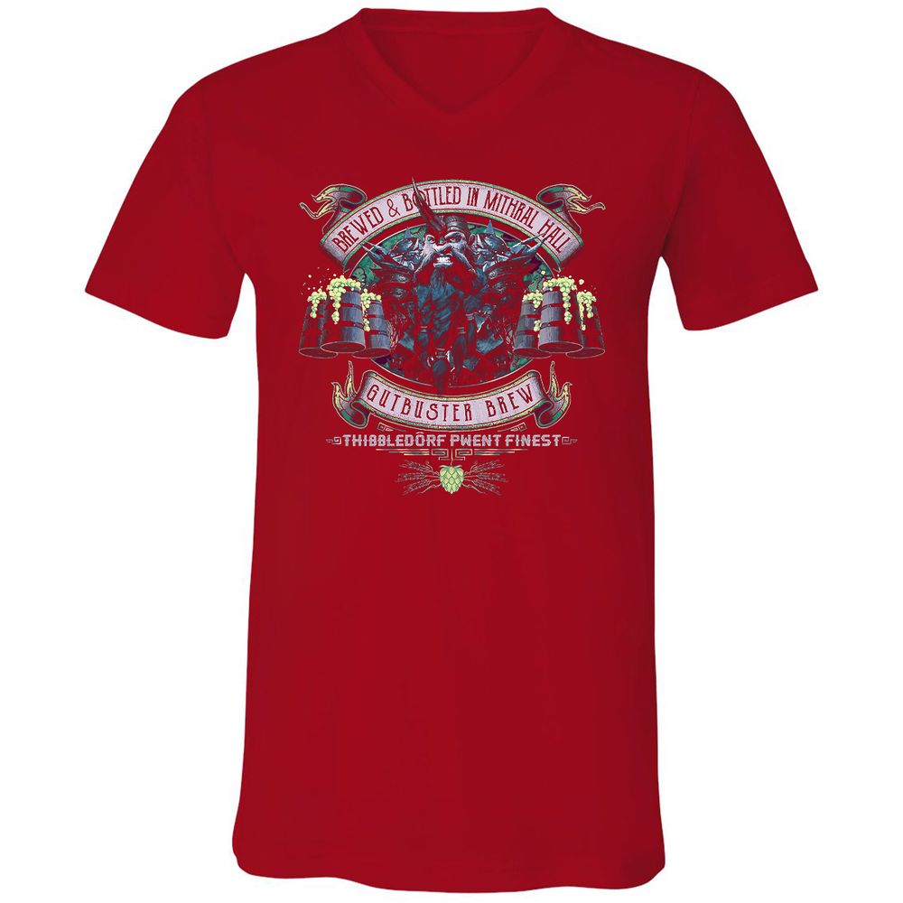 Unisex V-Neck T-Shirt - NL39G1LK - Red - 3