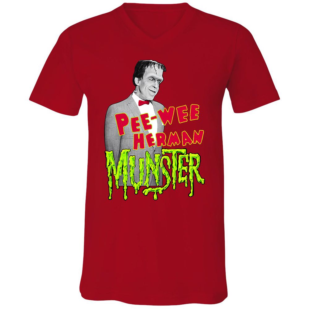 Unisex V-Neck T-Shirt - WEEKLD2D - Red - 3