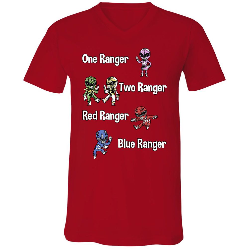 Unisex V-Neck T-Shirt - 72DADQ3Y - Red - 3