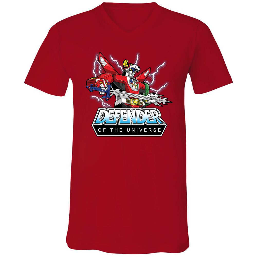 Unisex V-Neck T-Shirt - 2M9Z5RTC - Red - 3