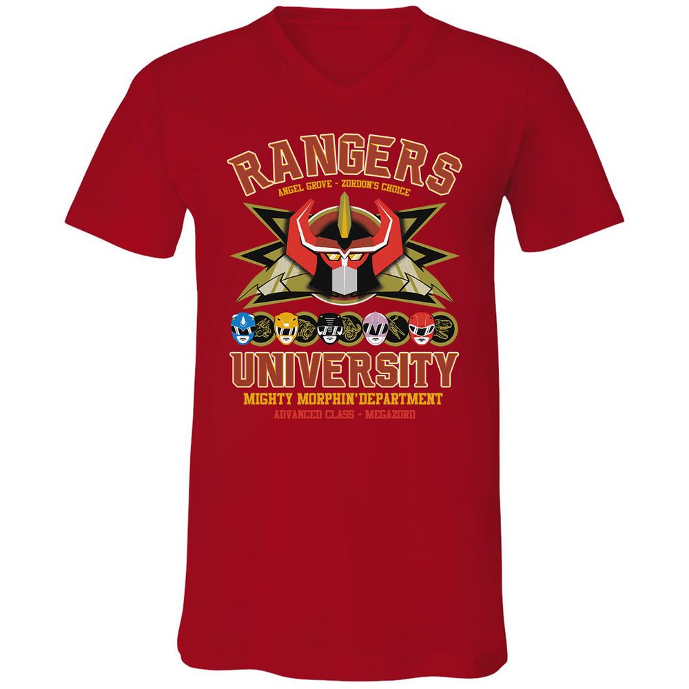 Unisex V-Neck T-Shirt - CX5RCLRG - Red - 3