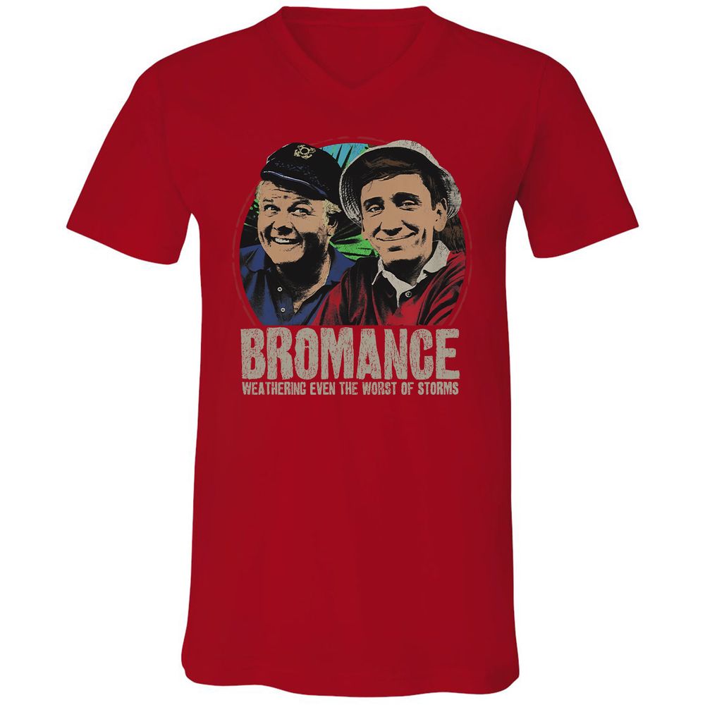 Unisex V-Neck T-Shirt - SJT34R4F - Red - 3