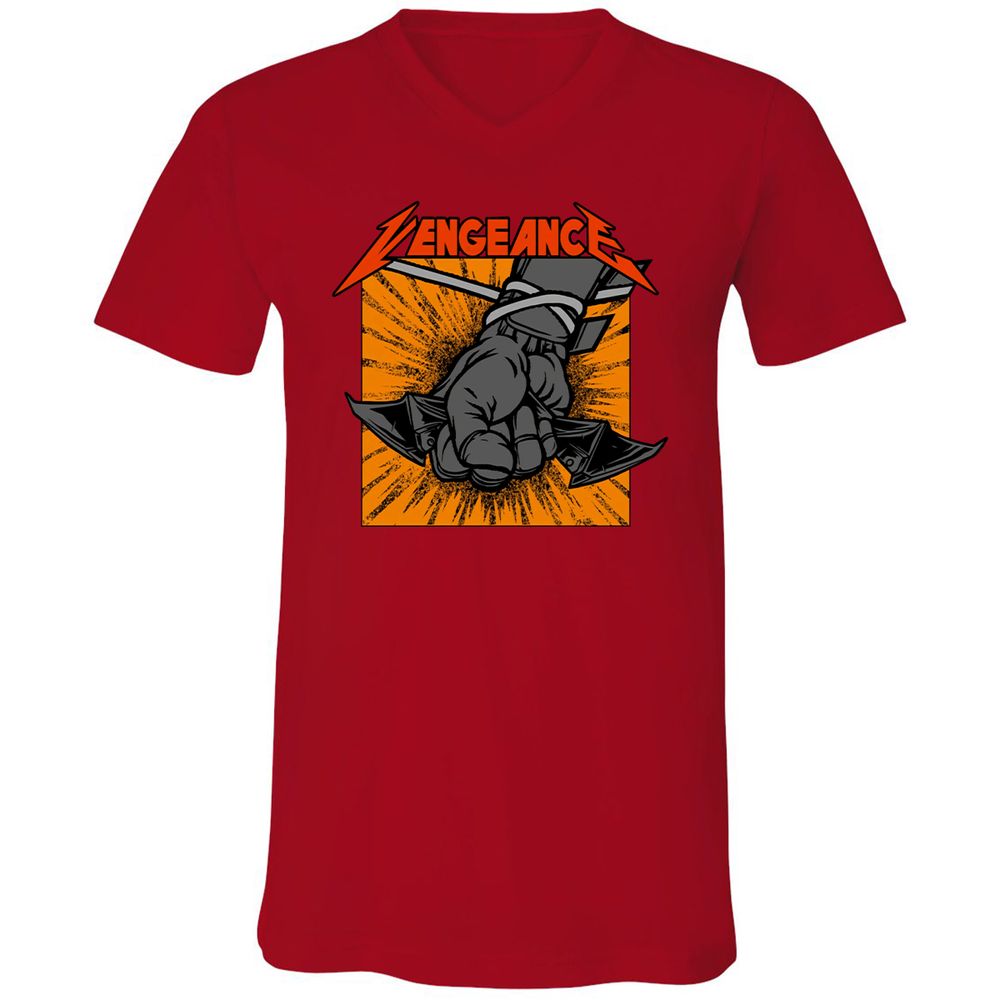 Unisex V-Neck T-Shirt - 2LTDYQWC - Red - 3