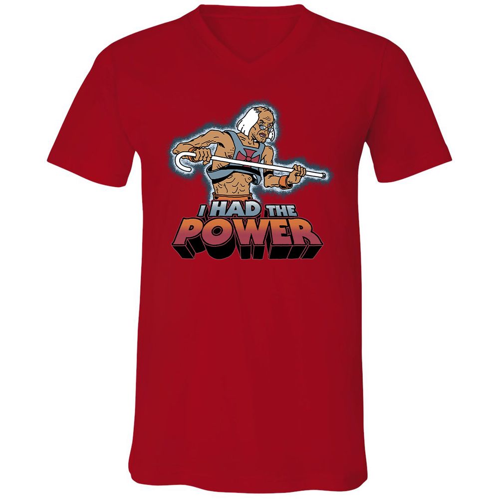 Unisex V-Neck T-Shirt - ZM6RUJN3 - Red - 3