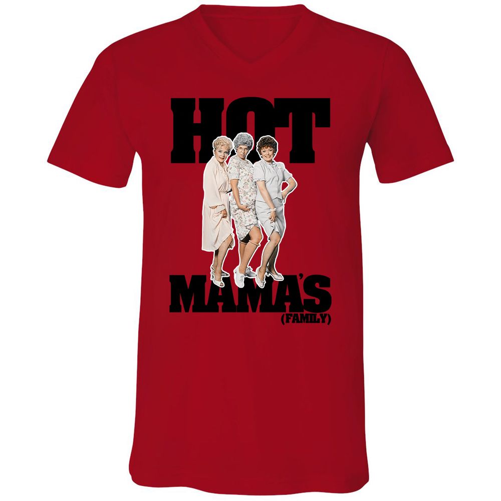 Unisex V-Neck T-Shirt - P75DFFQ7 - Red - 3