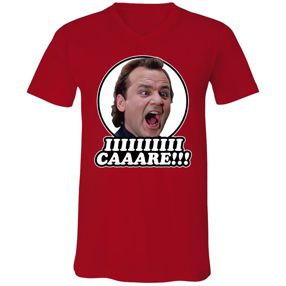 Unisex V-Neck T-Shirt - GSL1Q5MD - Red - 3