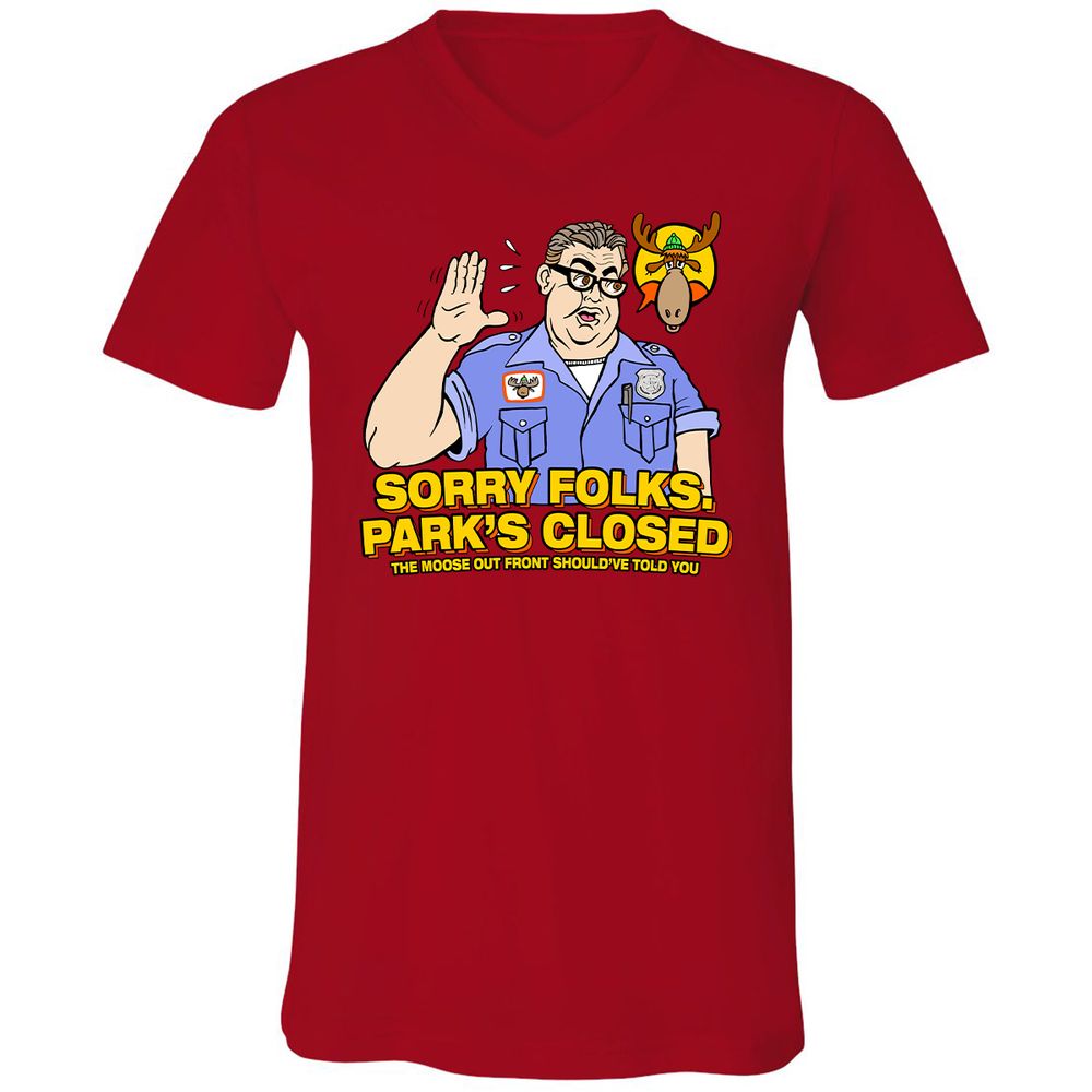 Unisex V-Neck T-Shirt - DBGZWSC2 - Red - 3