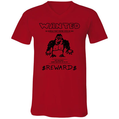 Unisex V-Neck T-Shirt - LUY1CE44 - Red - 3