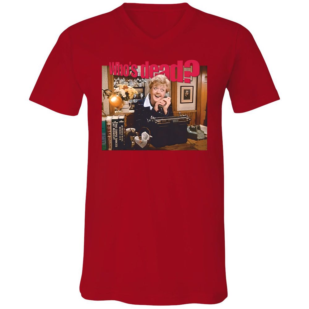 Unisex V-Neck T-Shirt - UB5ENW4S - Red - 3