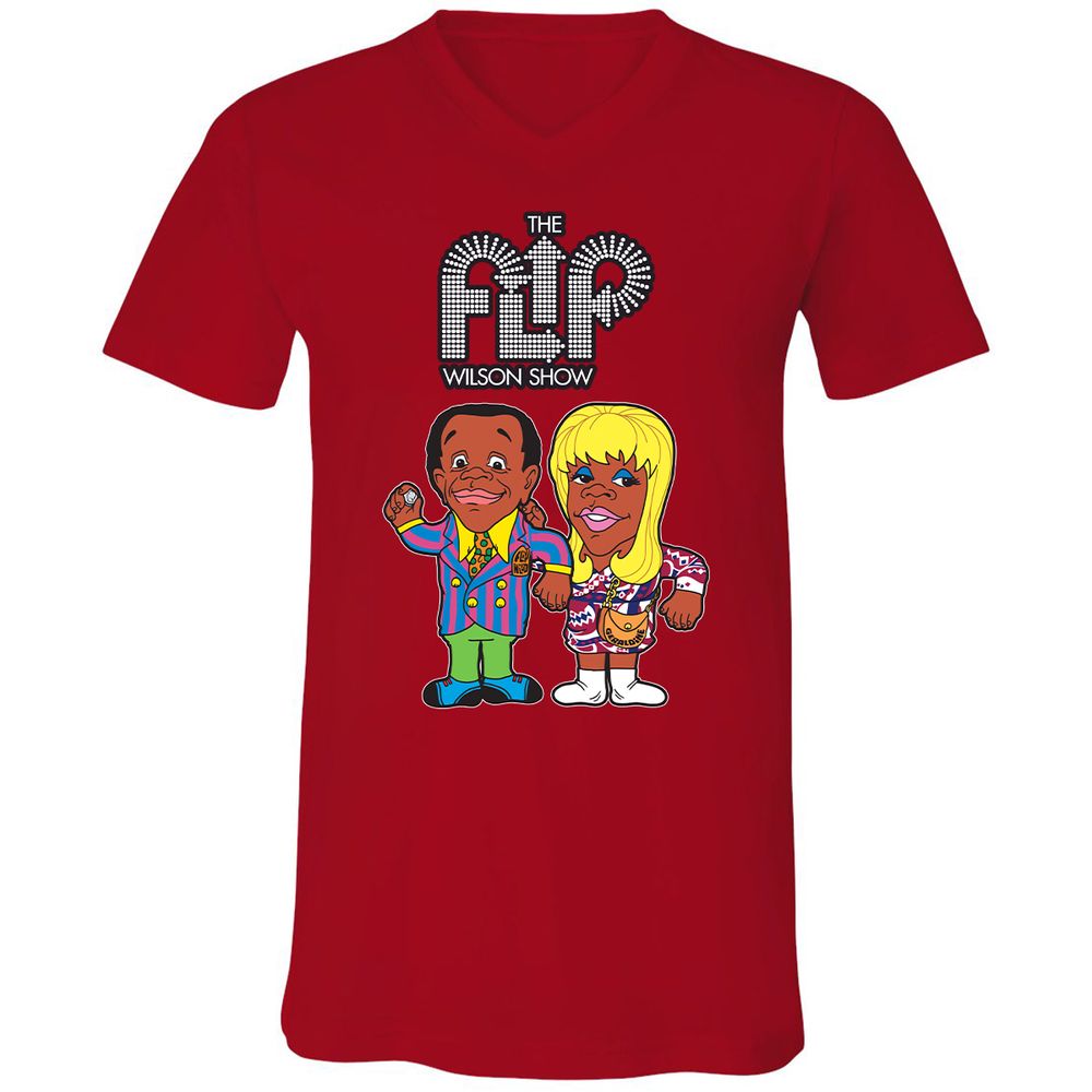 Unisex V-Neck T-Shirt - 7UZ1ZEGW - Red - 3