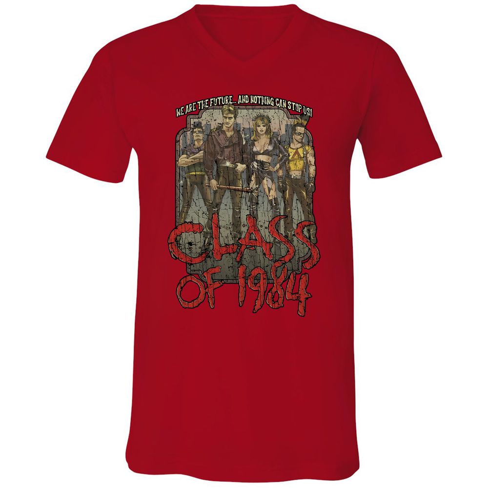 Unisex V-Neck T-Shirt - B639CDA3 - Red - 3