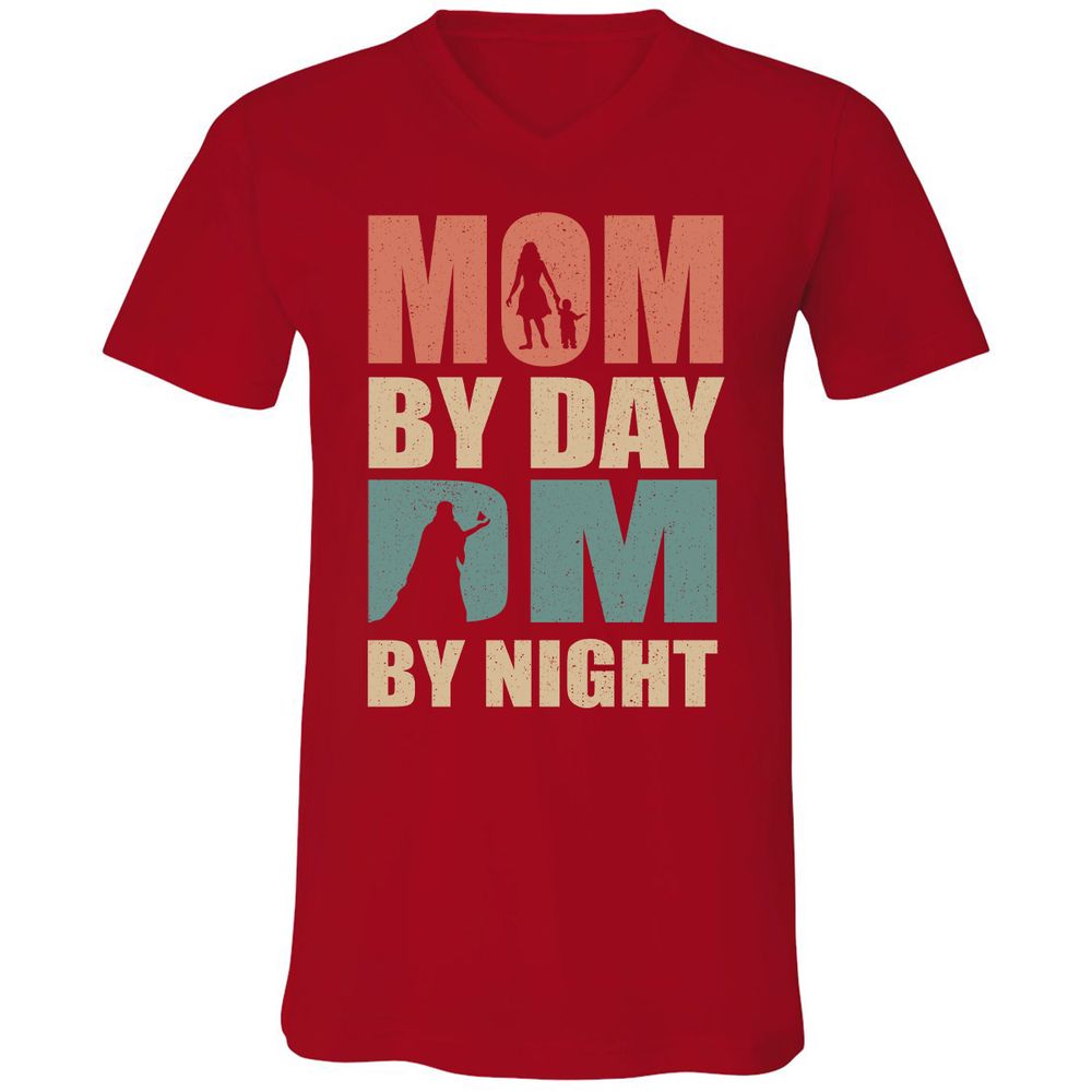 Unisex V-Neck T-Shirt - SF6TU69V - Red - 3