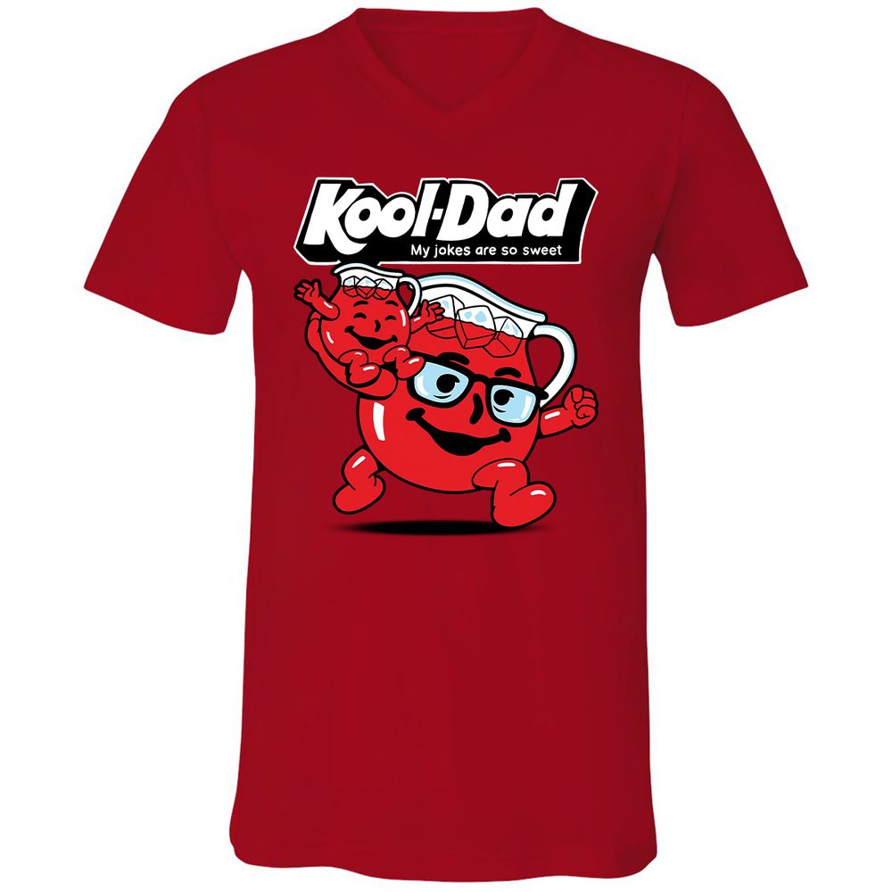 Unisex V-Neck T-Shirt - 8PN64PJ9 - Red - 3