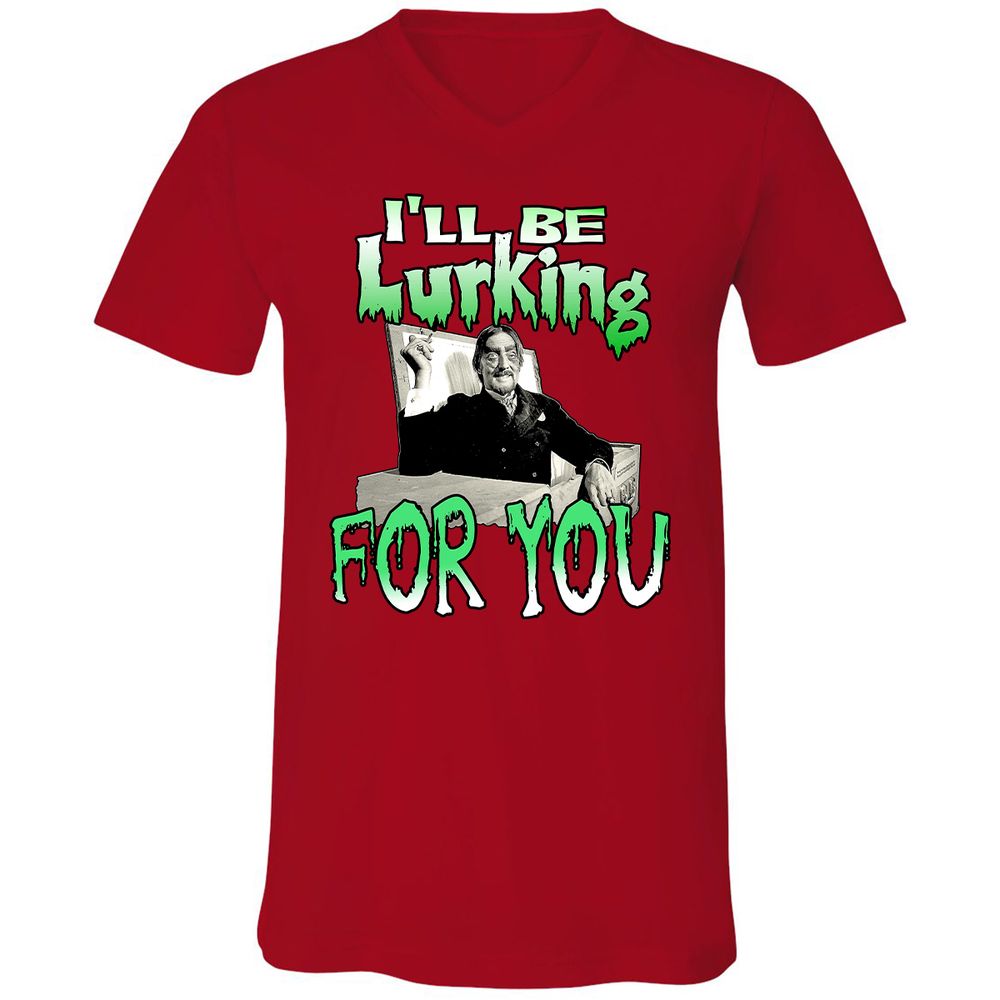 Unisex V-Neck T-Shirt - HTW4R57V - Red - 3
