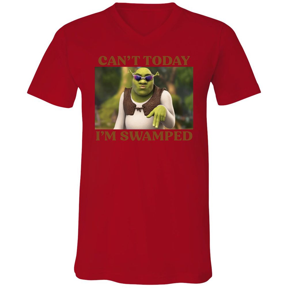 Unisex V-Neck T-Shirt - KBF4FJGF - Red - 3