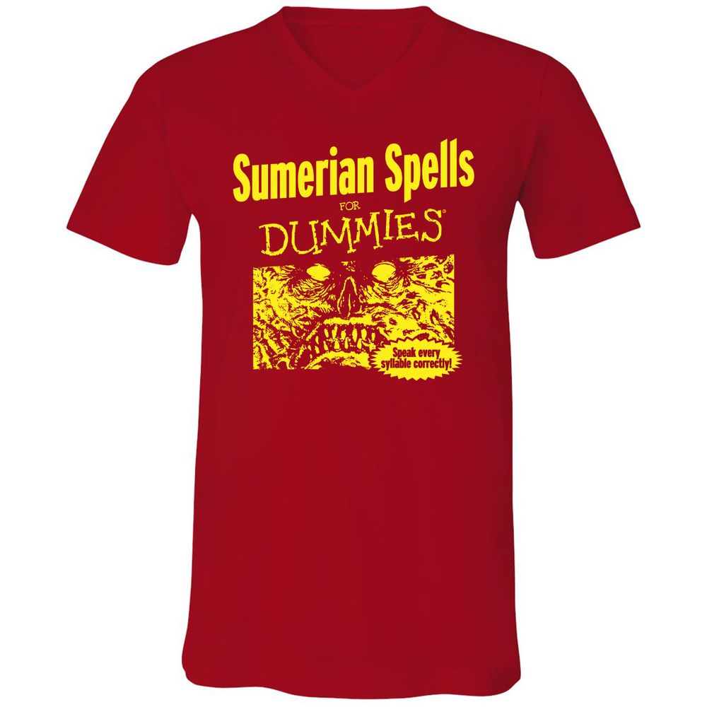 Unisex V-Neck T-Shirt - HQ4F99BC - Red - 3