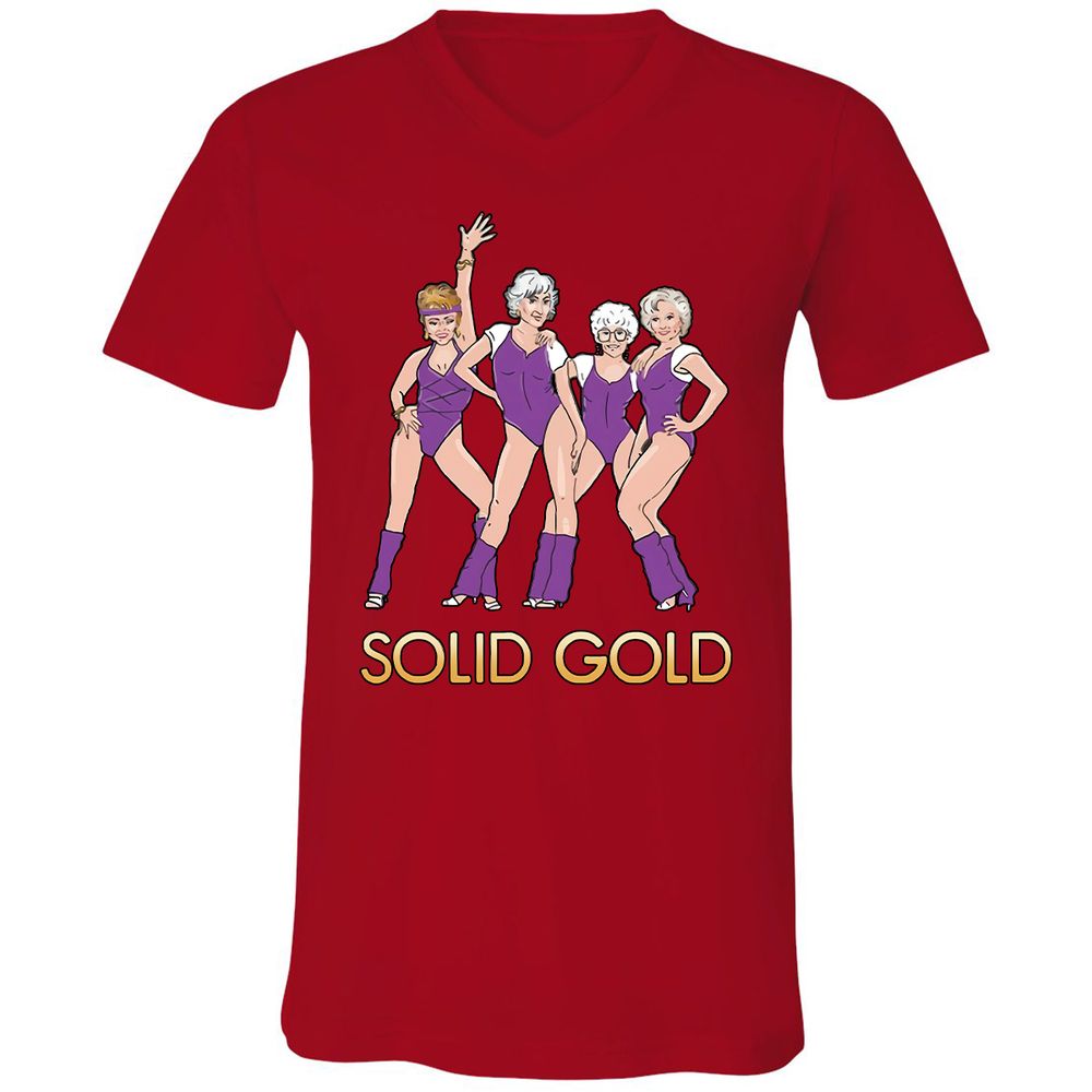 Unisex V-Neck T-Shirt - KHUTTVYX - Red - 3