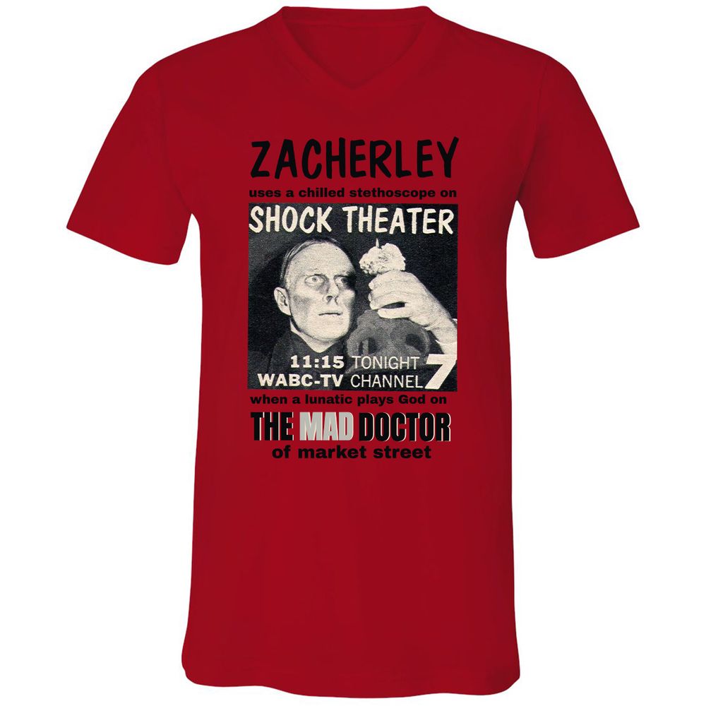 Unisex V-Neck T-Shirt - N63WRNDZ - Red - 3