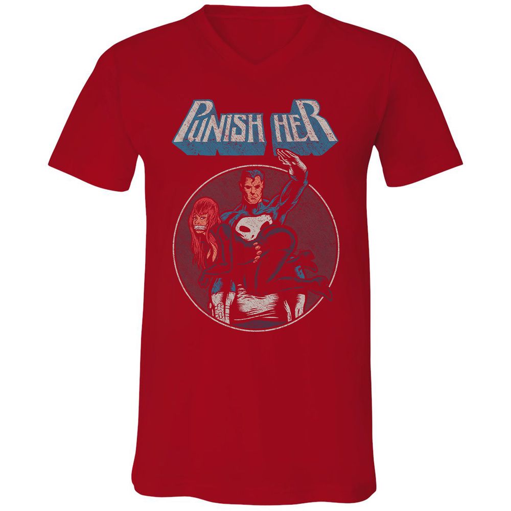 Unisex V-Neck T-Shirt - RTK27H64 - Red - 3