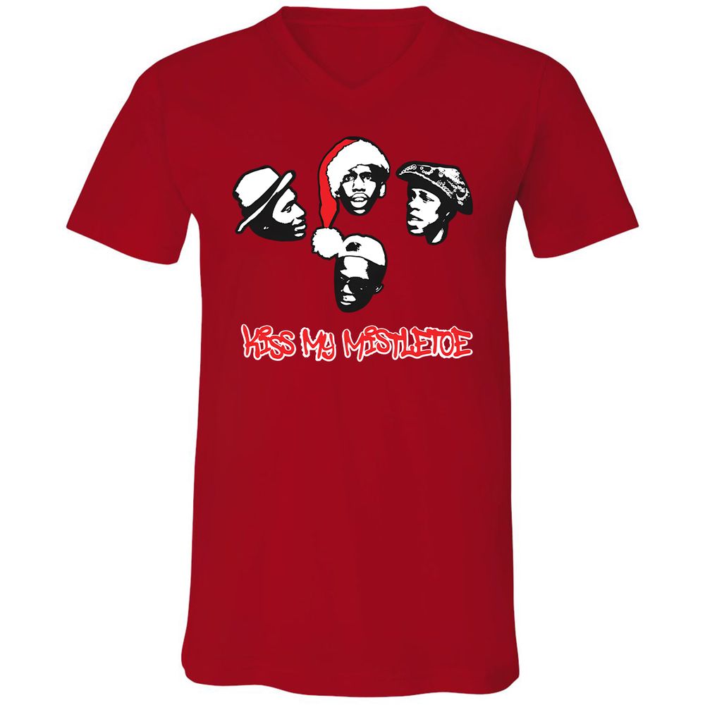 Kiss My Mistletoe Xmas Rap - Red - 3