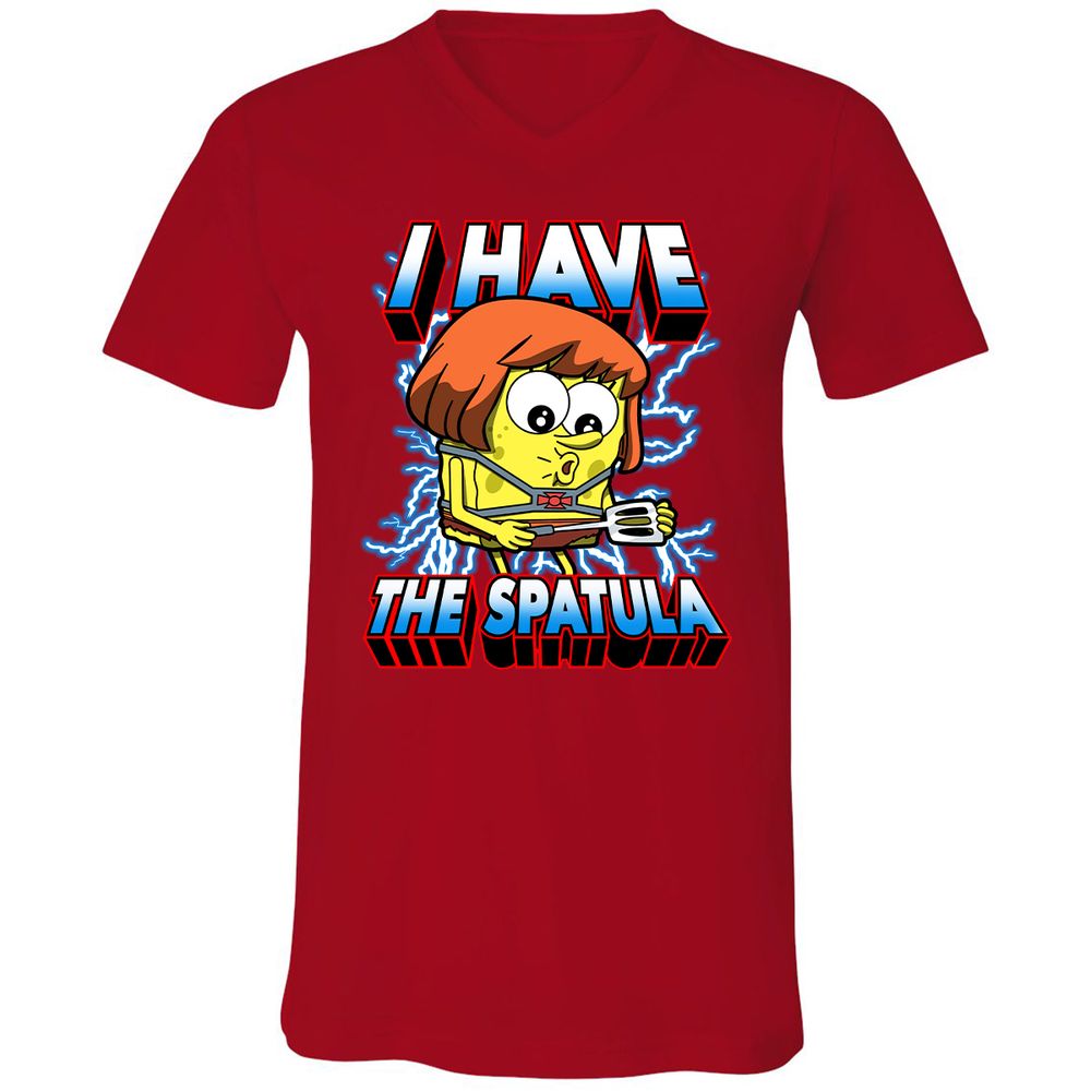 Unisex V-Neck T-Shirt - W44GA4GB - Red - 3