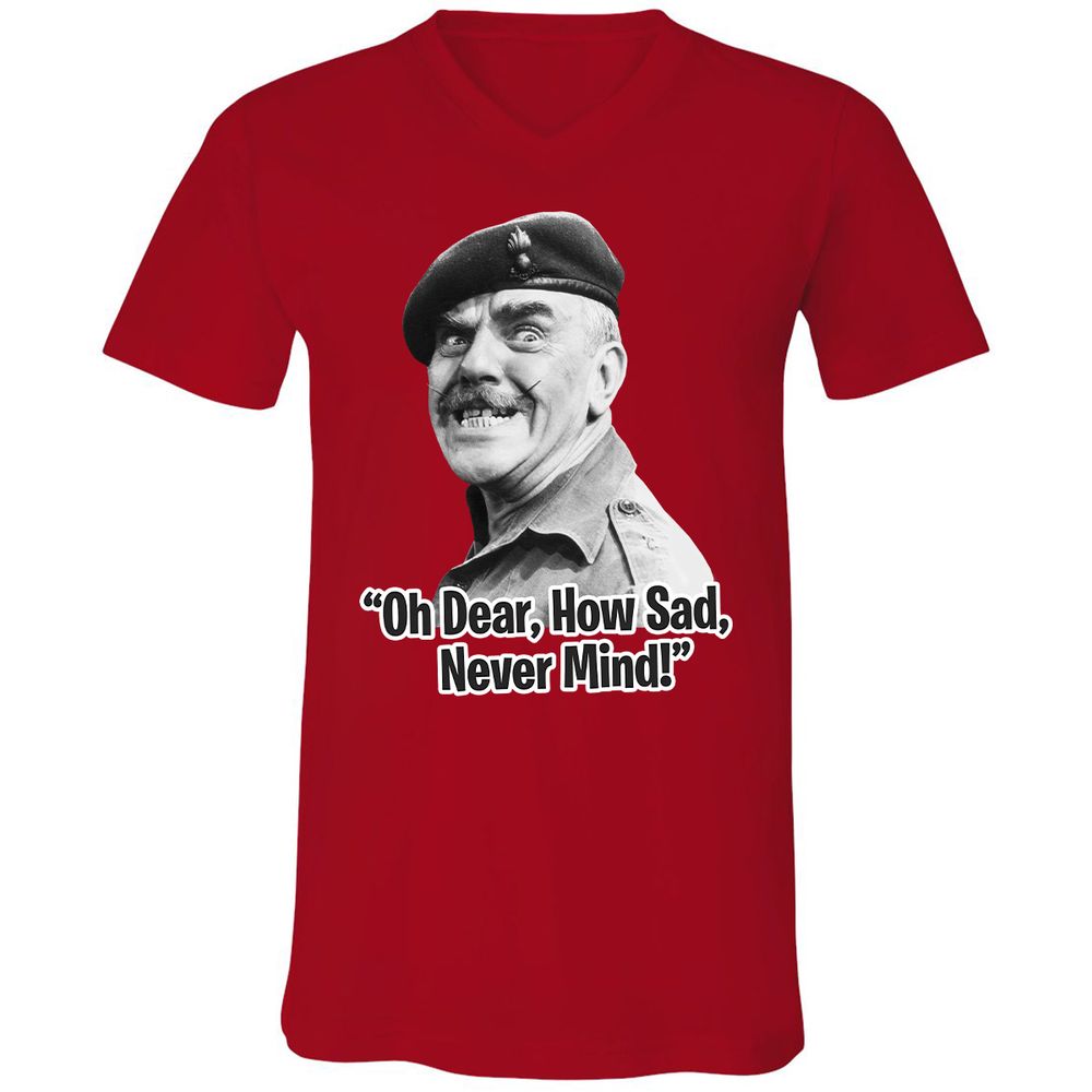 Unisex V-Neck T-Shirt - HNMRFRZ8 - Red - 3