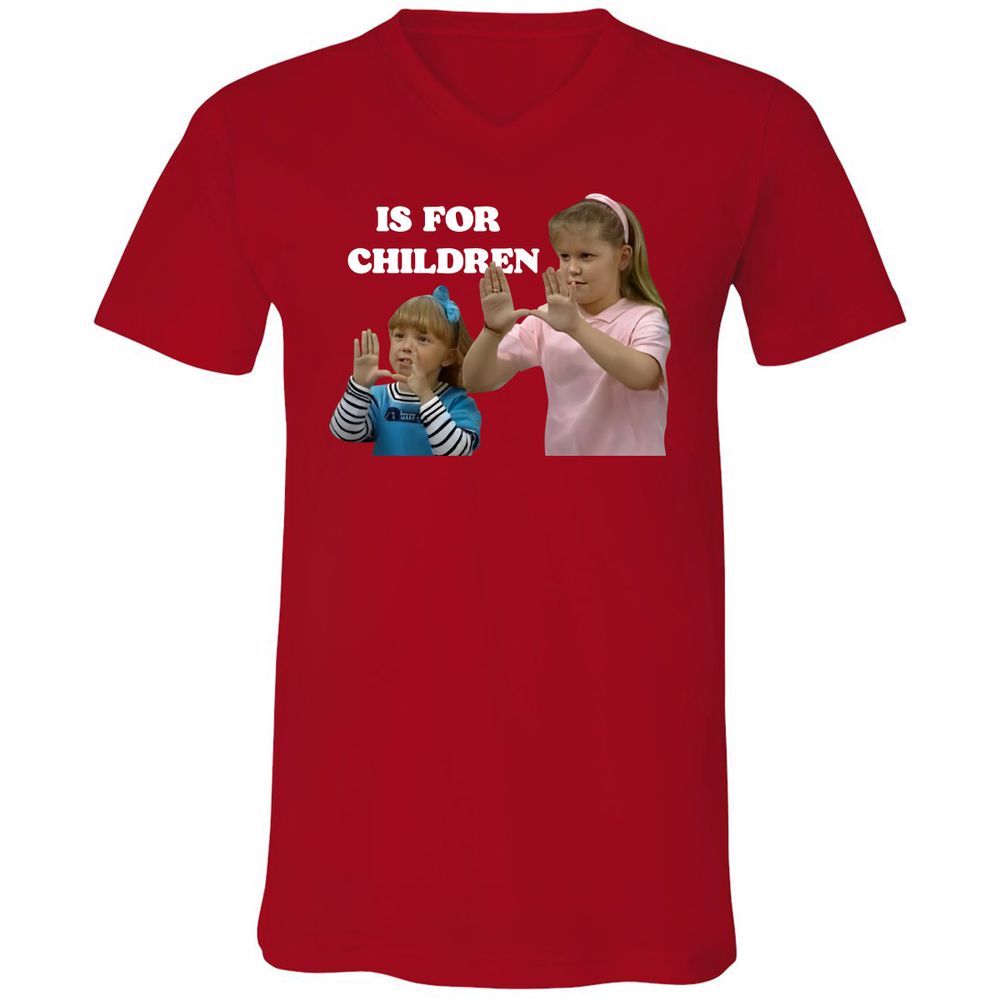 Unisex V-Neck T-Shirt - ZK5693LW - Red - 3