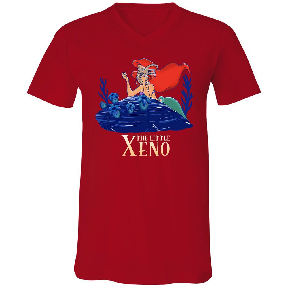 Unisex V-Neck T-Shirt - TLYVZNB7 - Red - 3