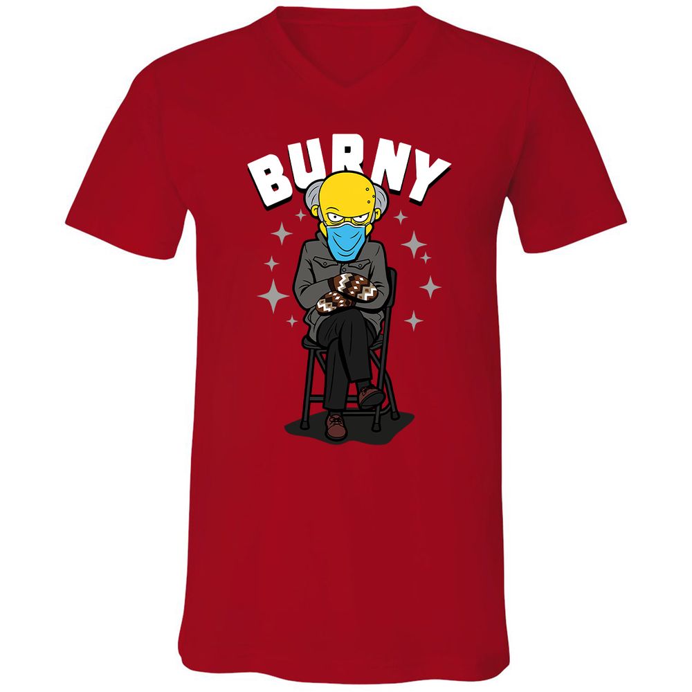 Unisex V-Neck T-Shirt - GCMK9PAW - Red - 3
