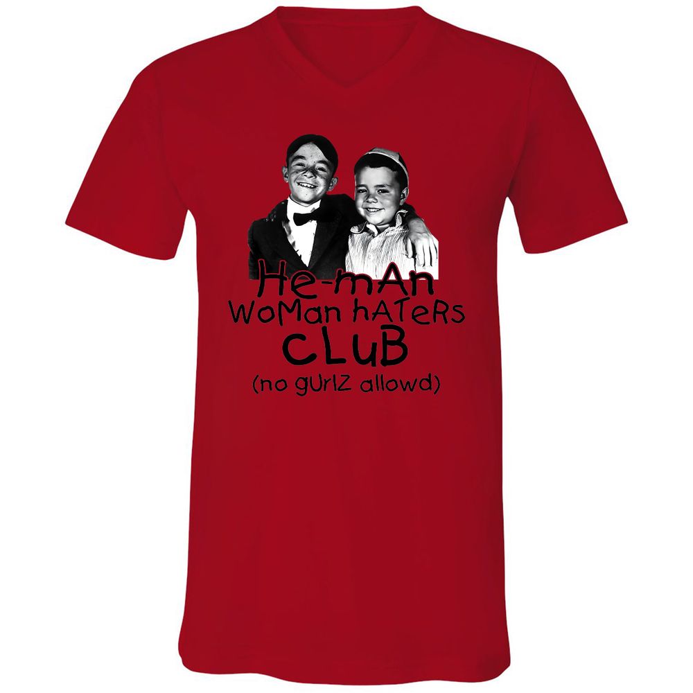 Unisex V-Neck T-Shirt - 57WUGRGC - Red - 3