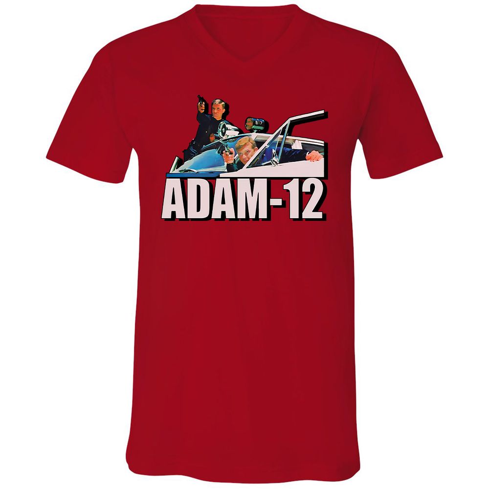 Unisex V-Neck T-Shirt - 64ECNBFA - Red - 3