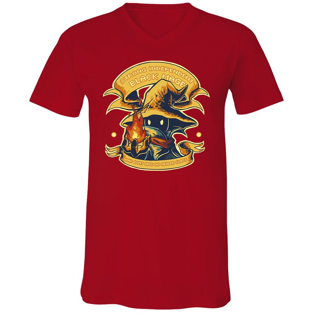 Unisex V-Neck T-Shirt - TA4CN76V - Red - 3