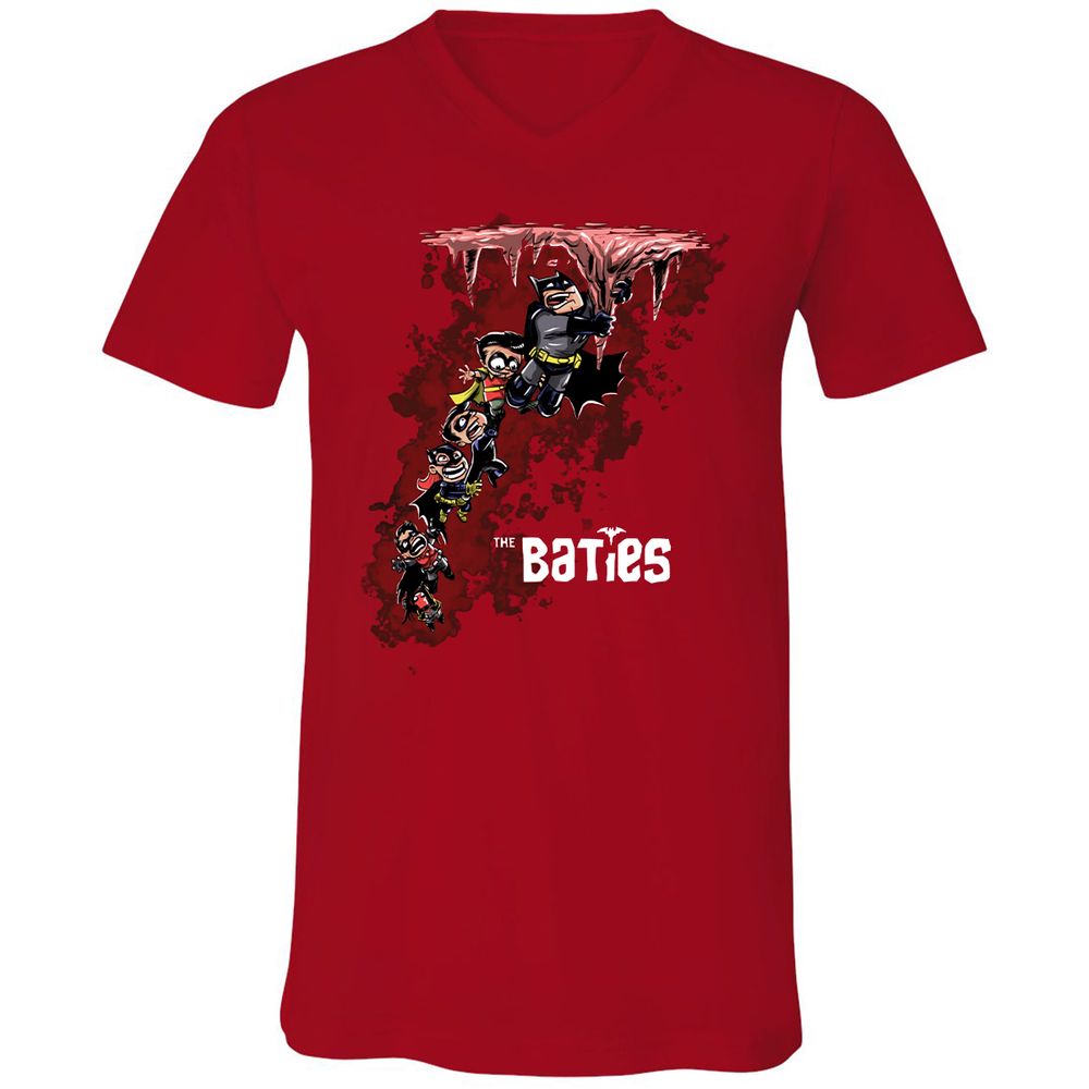 Unisex V-Neck T-Shirt - CW8472KG - Red - 3