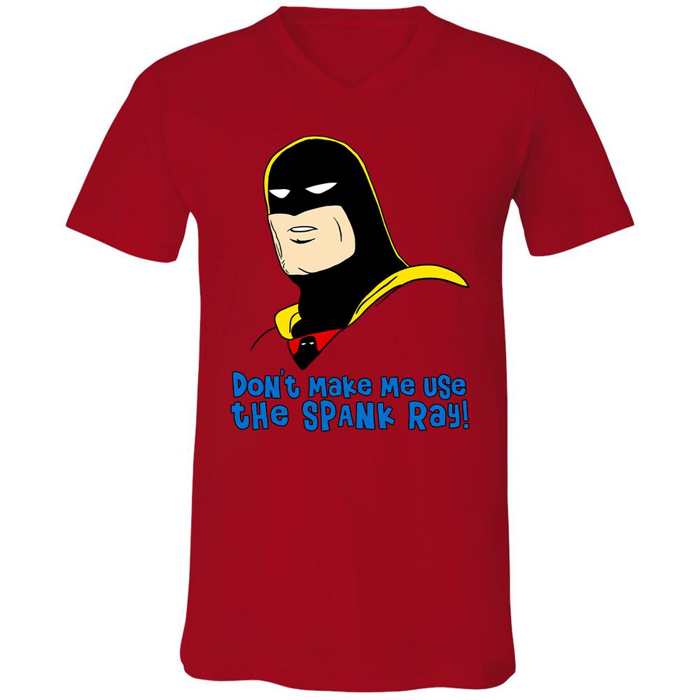 Unisex V-Neck T-Shirt - 627JNRCQ - Red - 3