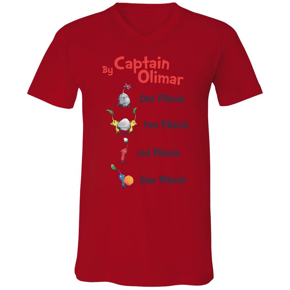 Unisex V-Neck T-Shirt - KH8FSEPL - Red - 3