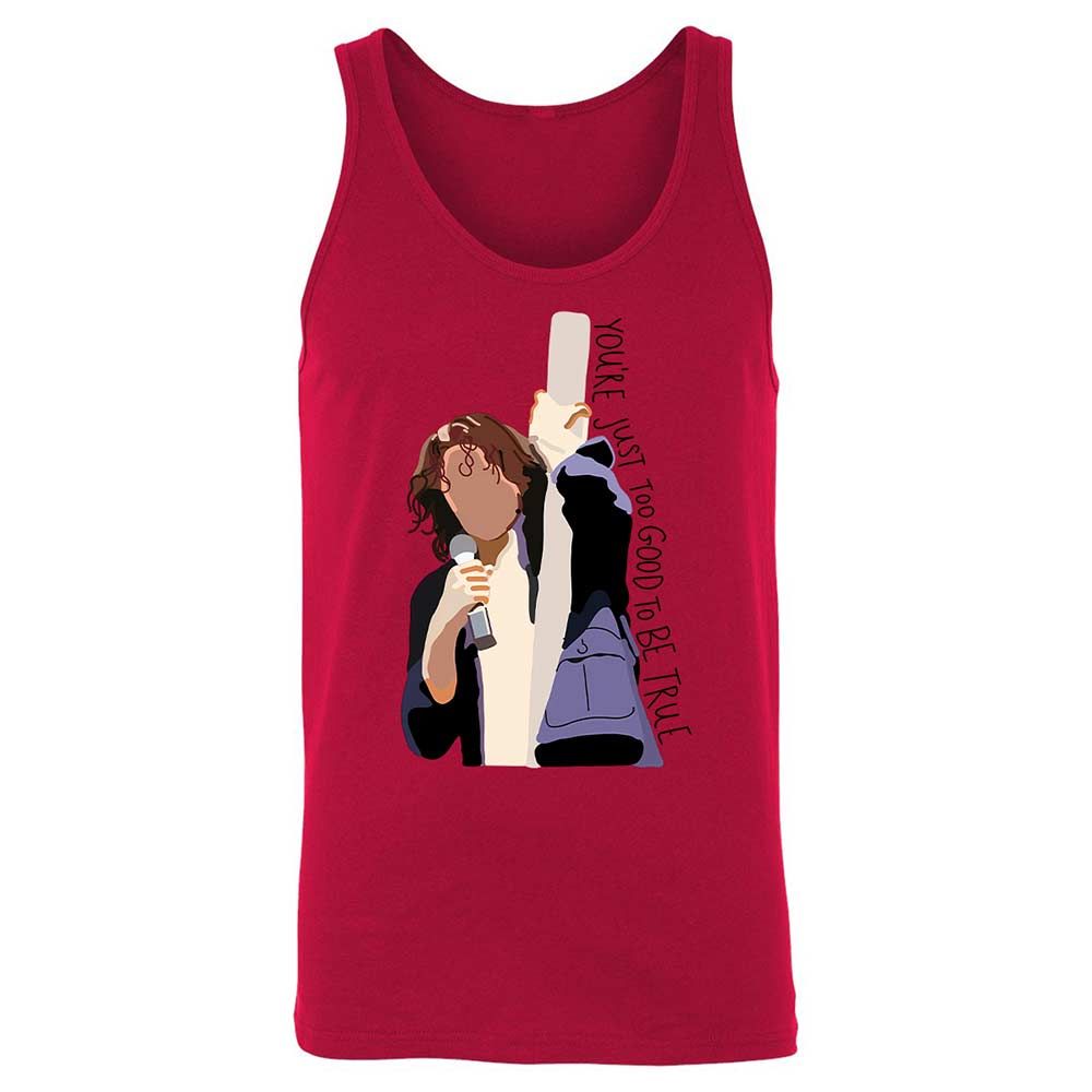 Unisex Jersey Tank - 7B8FR1XQ - Red - 3