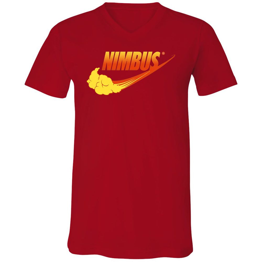 Unisex V-Neck T-Shirt - RR7Q7WHP - Red - 3