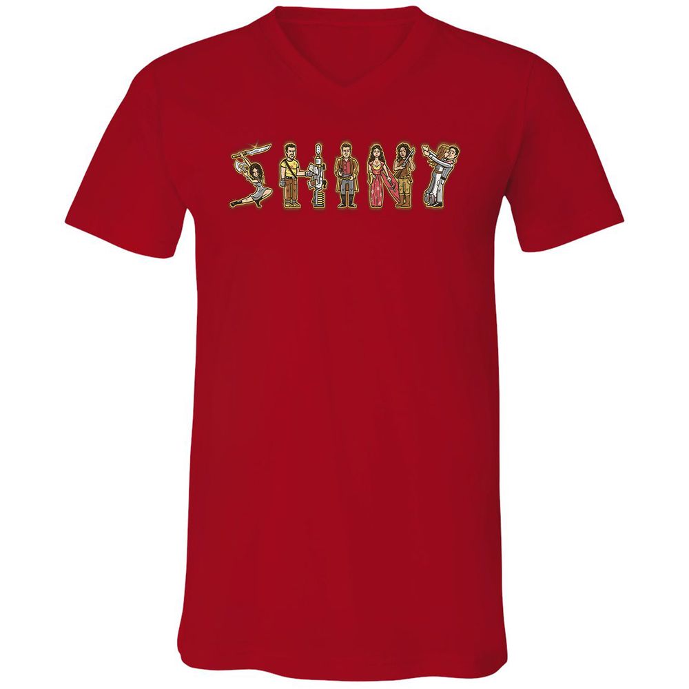Unisex V-Neck T-Shirt - JM98U8KT - Red - 3