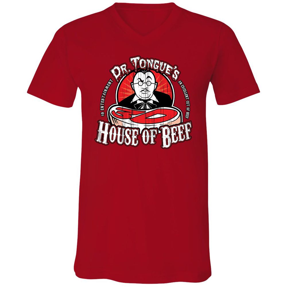 Unisex V-Neck T-Shirt - SBEGY3YB - Red - 3